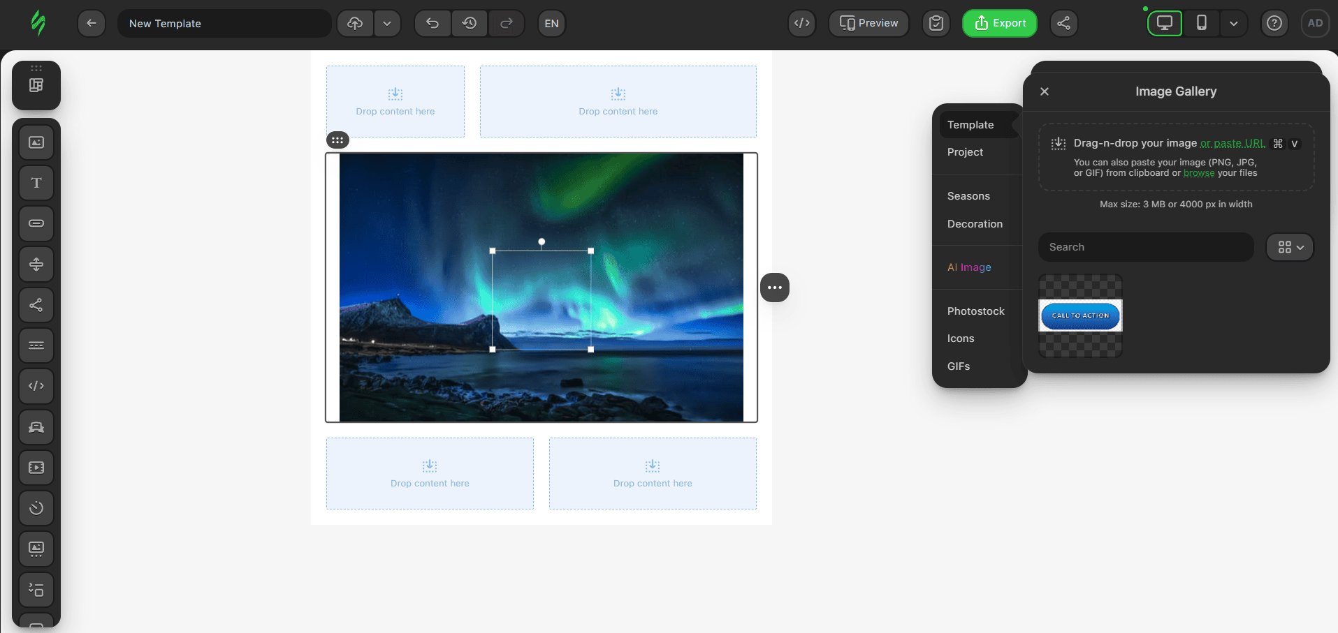 Escolhendo uma imagem adicional