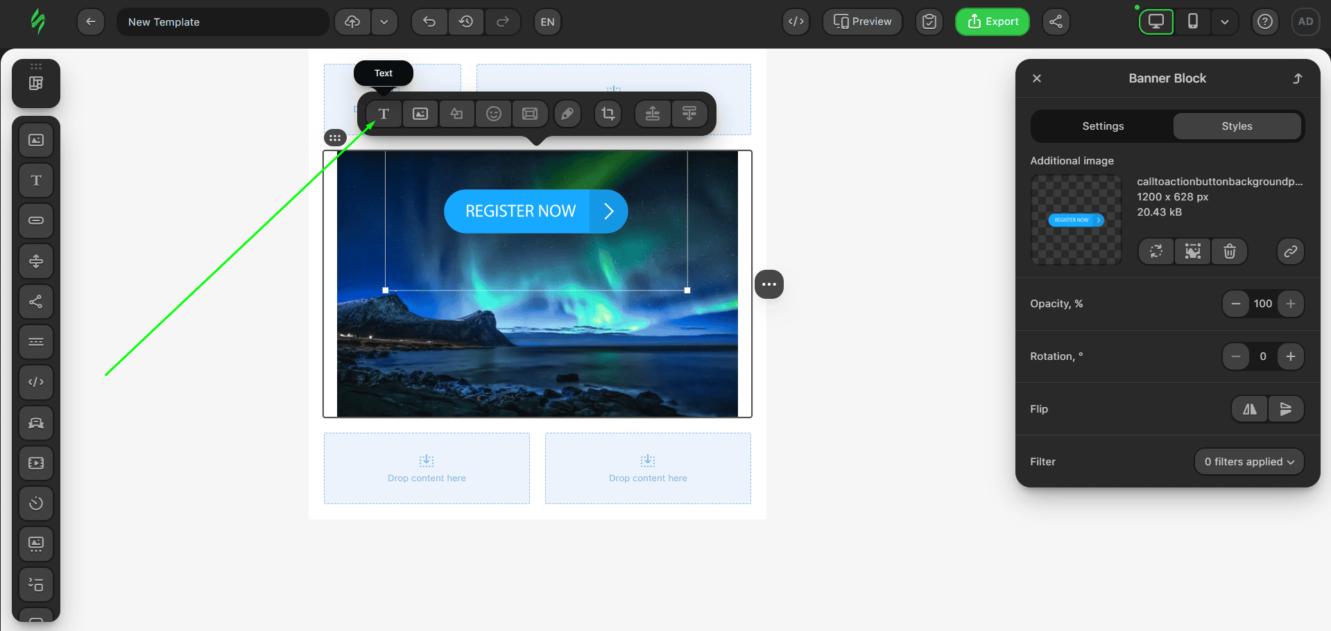 Op&ccedil;&atilde;o de Texto