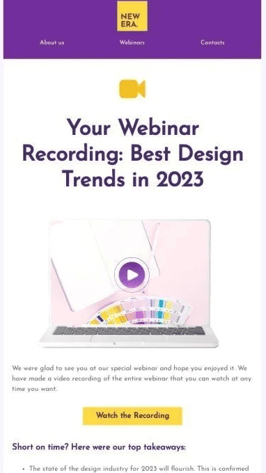 Example of a follow-up email