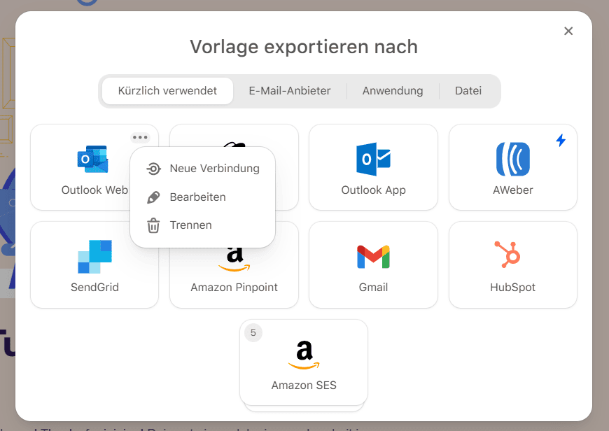 Neues Konto verbinden