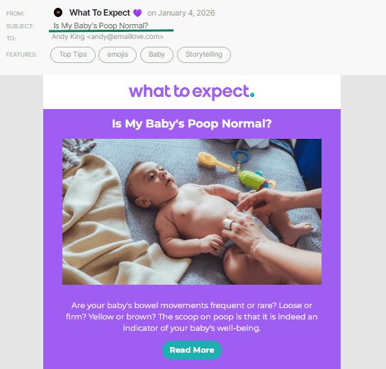 An example of a specific subject line An example of a specific subject line