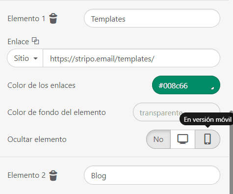 Pr&aacute;ctica recomendada de ancho de correo electr&oacute;nico HTML_Ocultar elementos del men&uacute;