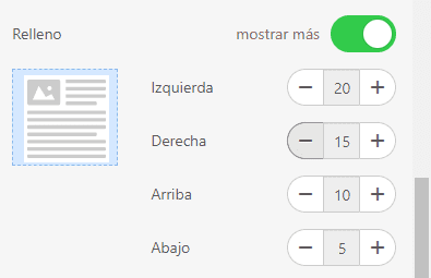 Ancho de correo electr&oacute;nico para botones_Configuraci&oacute;n de Witespace para botones