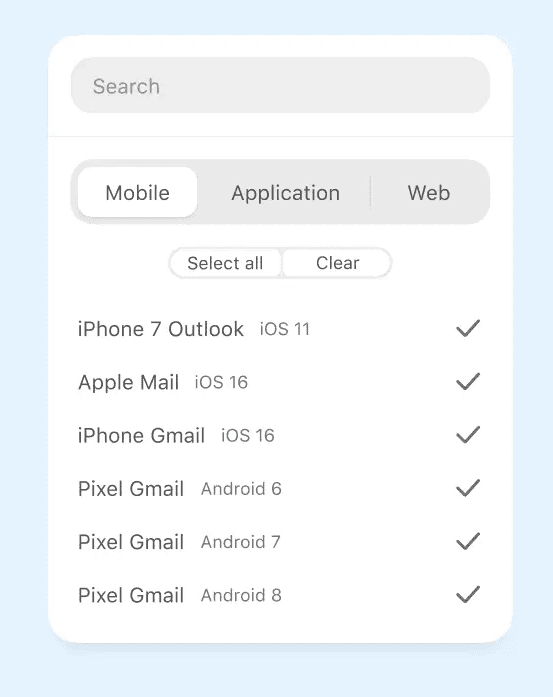 Example of Email on Acid in the Stripo editor