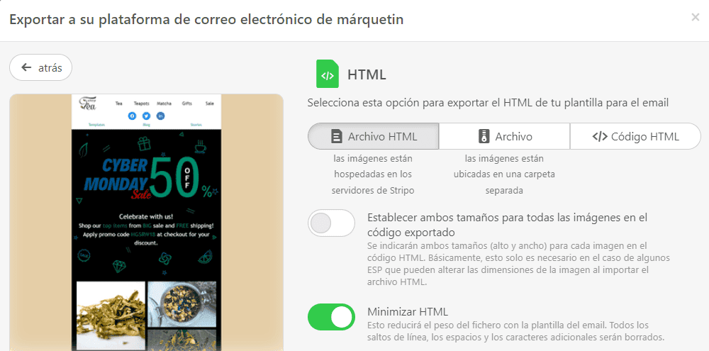 Minimizar el c&oacute;digo HTML de sus correos electr&oacute;nicos