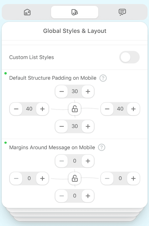 Margins and paddings on mobile email design
