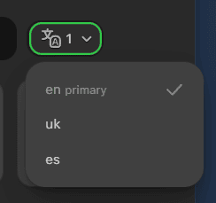 Primary language version export