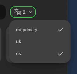 Choosing other options to export