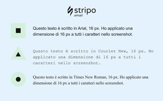 Caratteri sicuri per l'email _ Lavoro sulla dimensione del carattere dell'email Caratteri sicuri per l'email _ Lavoro sulla dimensione del carattere dell'email