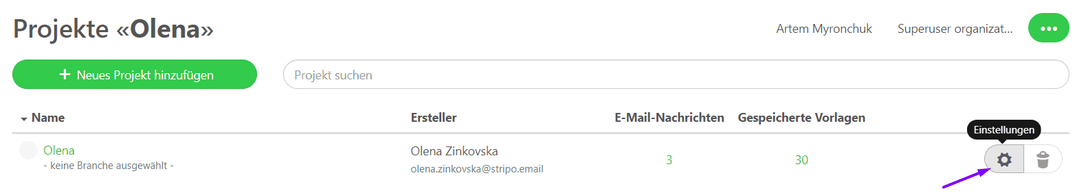 Benutzerdefinierte Schriftarten _ Projekteinstellungen im Stripo-Konto