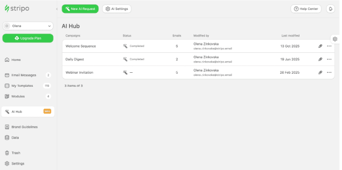 Stripo AI Assistant Stripo AI Assistant