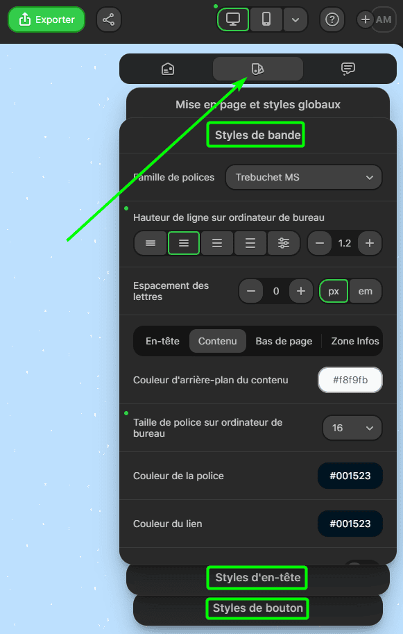 D&eacute;finissez ici l'interligne de votre ligne
