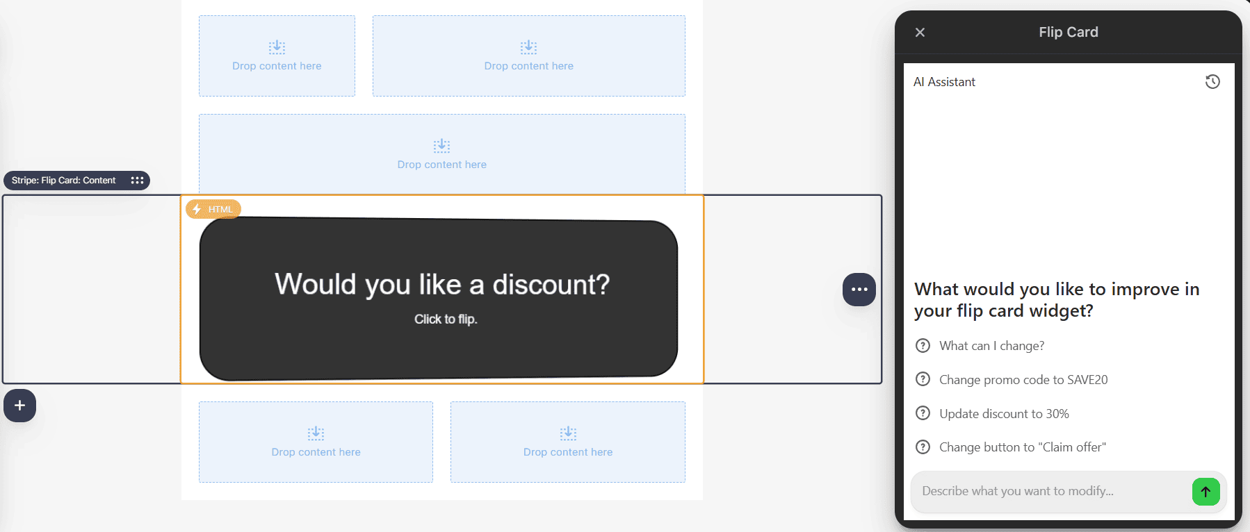 Widget module's chat