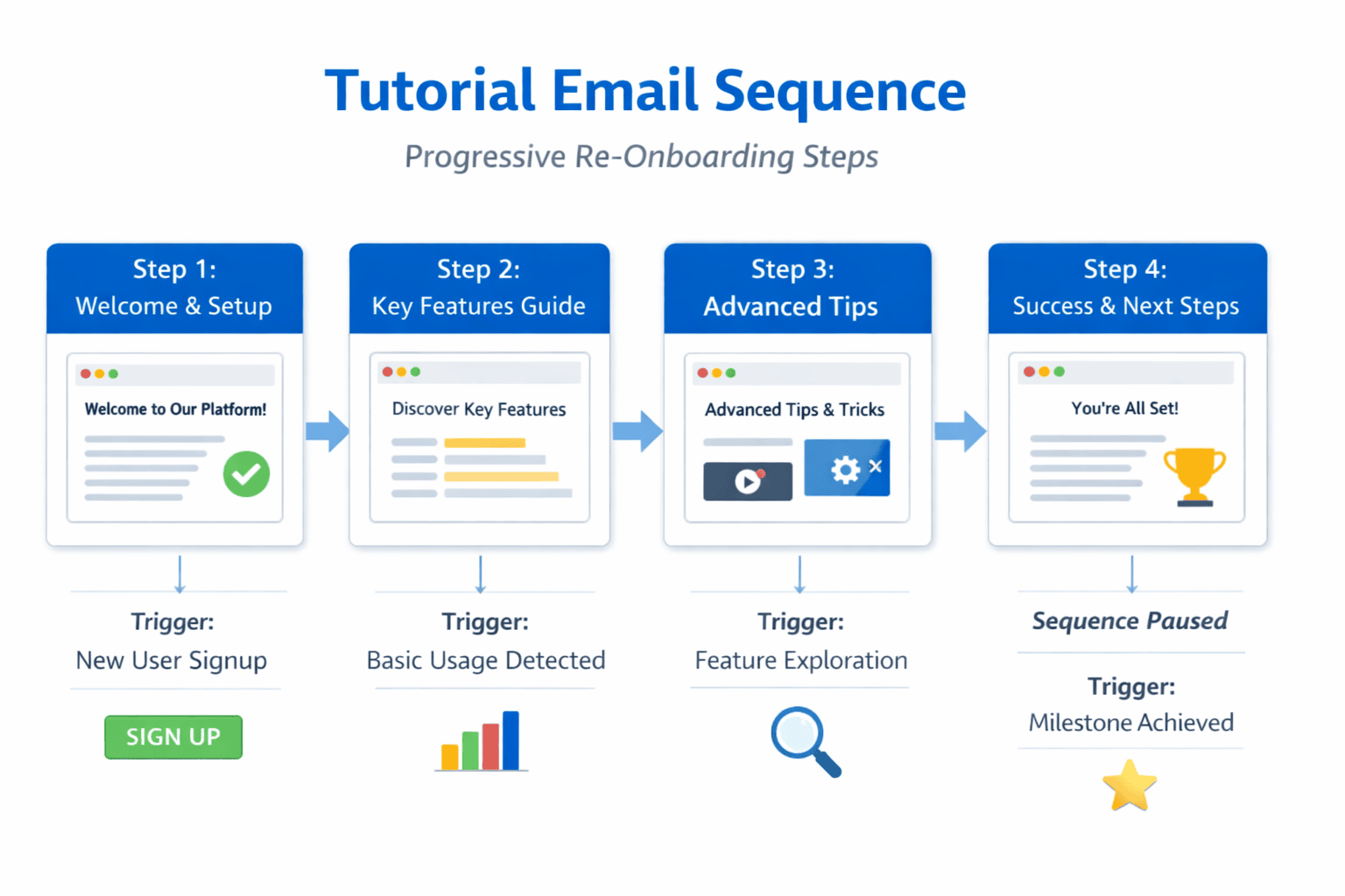 Пошаговая инструкция по отправке цепочки учебных писем
