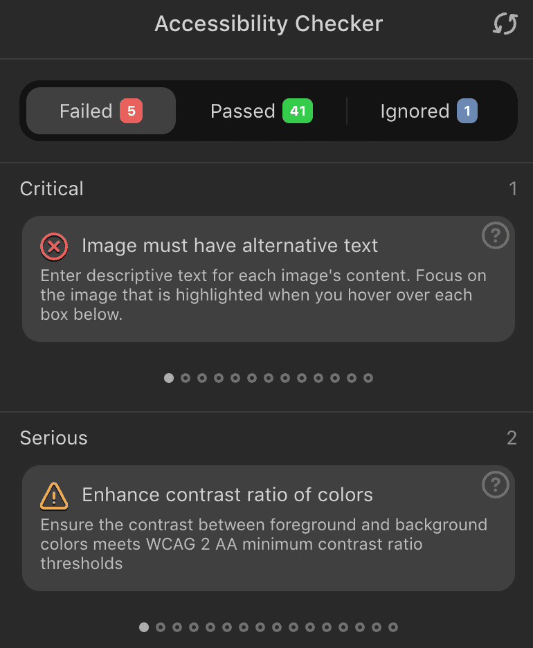 Accessibility Checker _ Stripo _ Detecting critical and serious issues in email