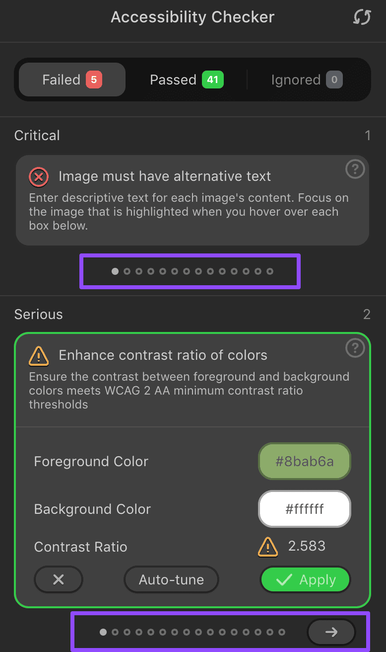 Grouping similar issues in Stripo