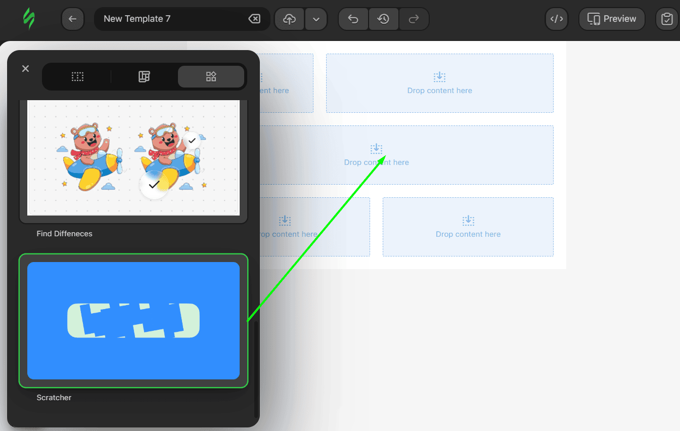Widget Assistant scratch card result