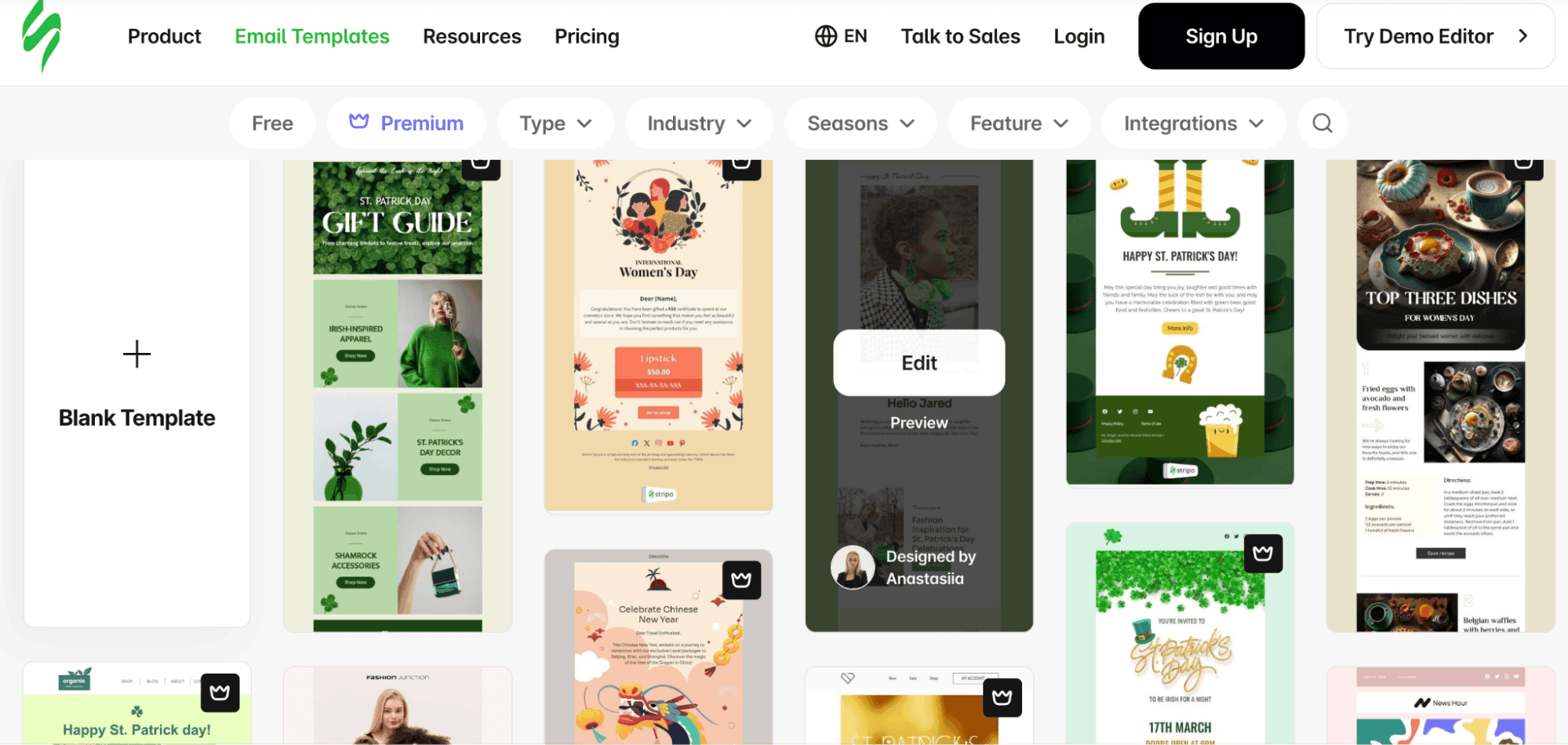 Stripo email templates