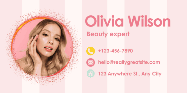 Un esempio di firma email nel settore della bellezza