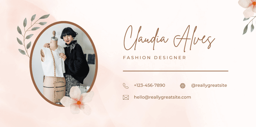 Un esempio di firma email nel settore della moda