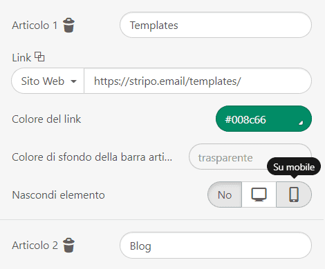 Best practice per la larghezza dell'e-mail HTML_Nascondere gli elementi del menu Best practice per la larghezza dell'e-mail HTML_Nascondere gli elementi del menu