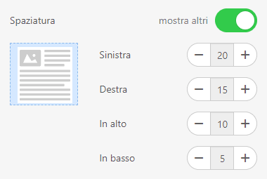 Larghezza e-mail per i pulsanti_Impostazione dello spazio vuoto per i pulsanti Larghezza e-mail per i pulsanti_Impostazione dello spazio vuoto per i pulsanti