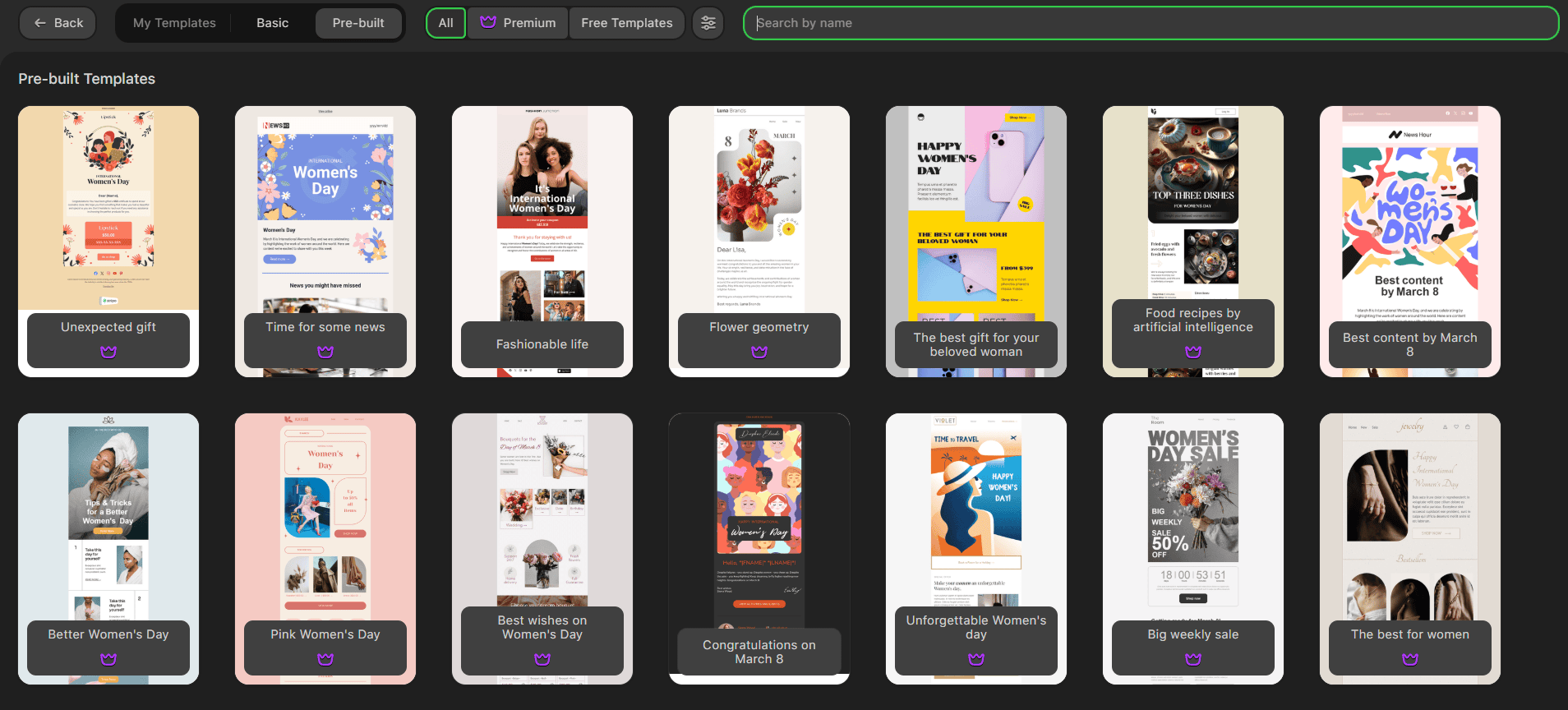 Modelos de e-mail prontos