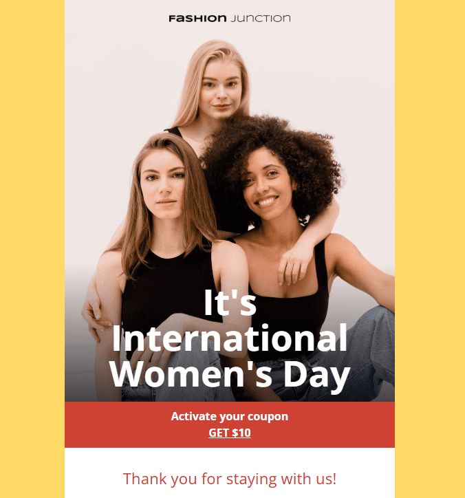 Exemplo de fundo de e-mail