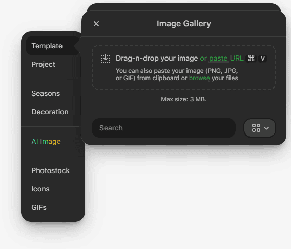 Op&ccedil;&otilde;es de inser&ccedil;&atilde;o de imagens