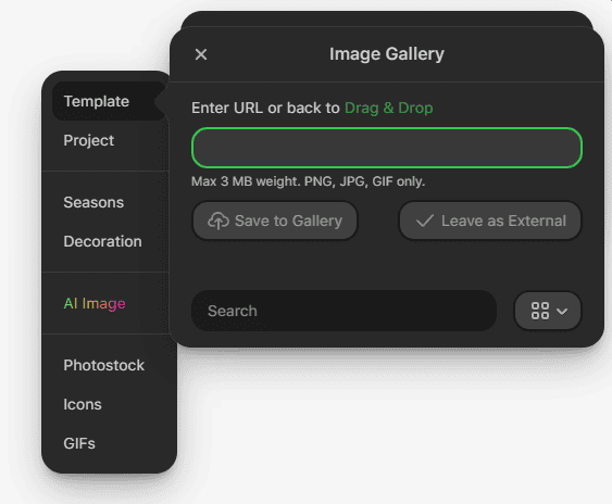 Inserindo imagens via link externo