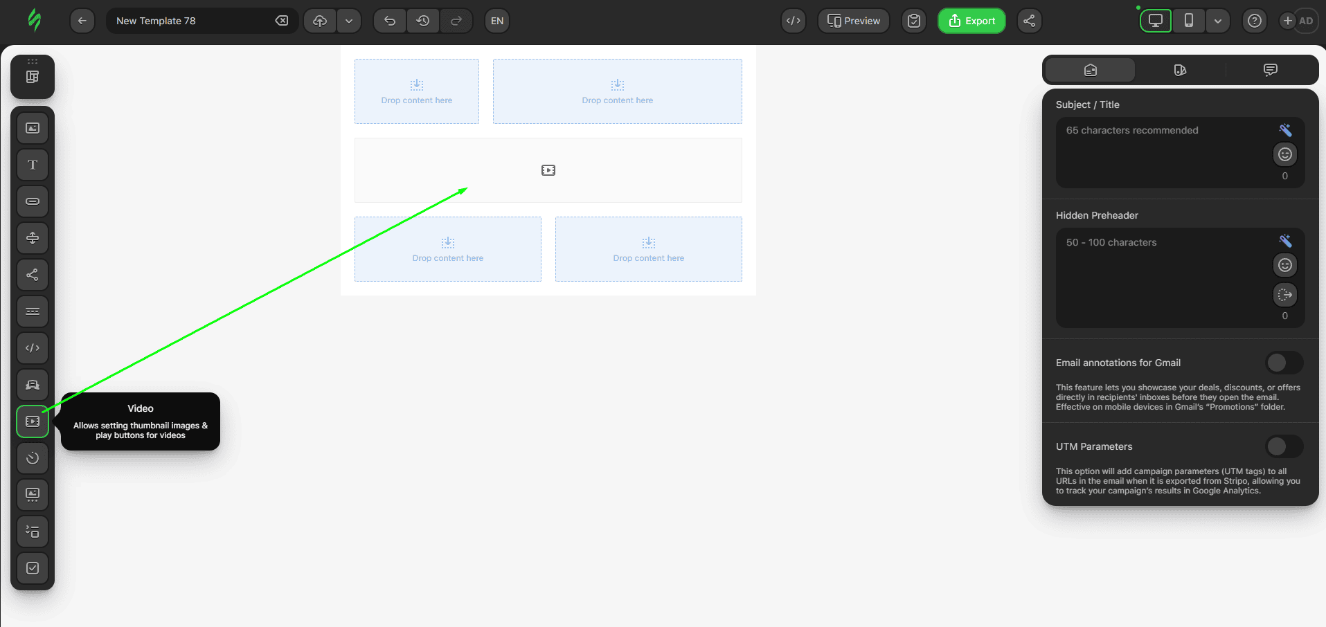 Inserindo um bloco de v&iacute;deo