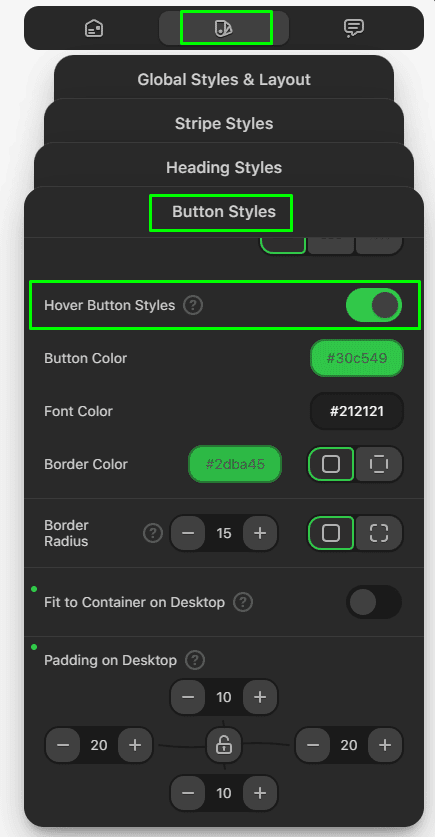 Bot&atilde;o com efeito hover
