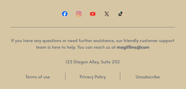 Modelo de rodap&eacute; de e-mail