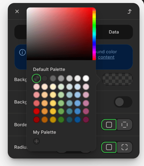 Sele&ccedil;&atilde;o de cor de fundo