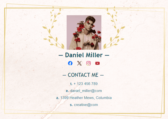 Приклад підпису листа