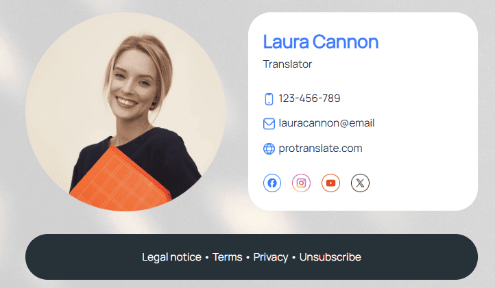 Приклад підпису листа