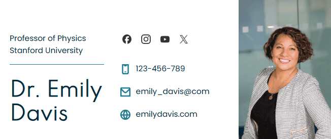 Приклад підпису листа