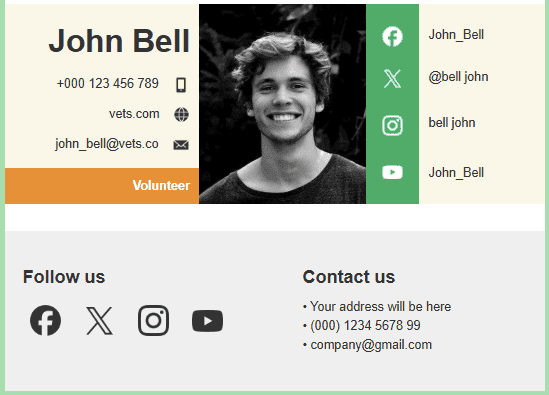 Приклад підпису листа