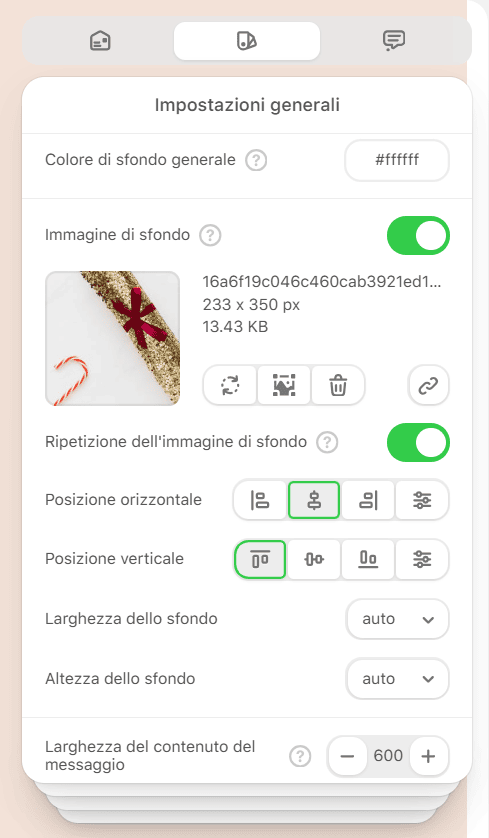 Immagine di sfondo per i modelli di posta elettronica di Outlook