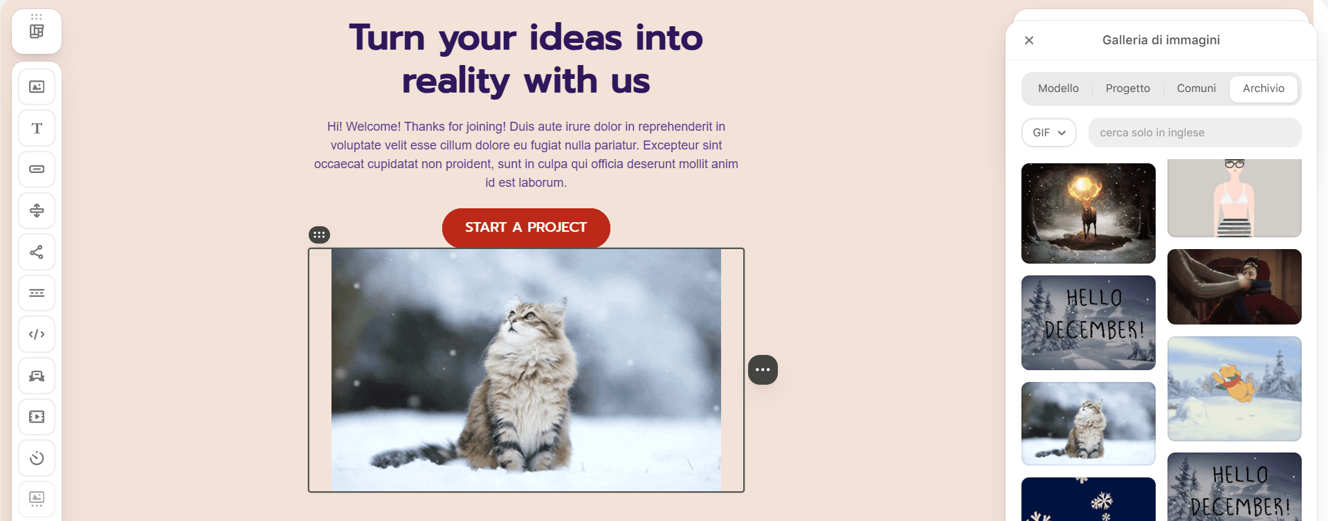 Aggiunta di GIF animate ai modelli di email di Outlook