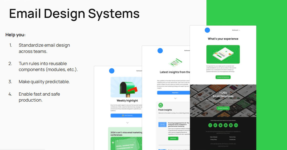 Email design systems