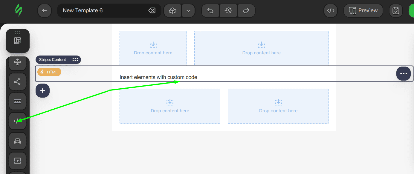 Adding a required HTML block for the game Adding a required HTML block for the game
