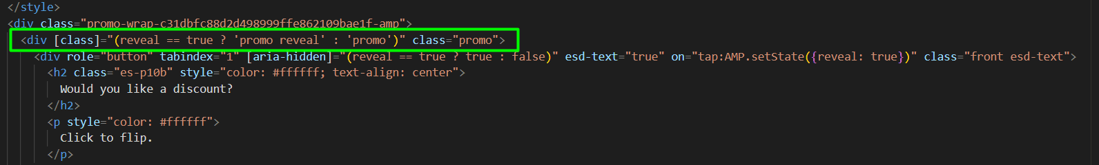 Activating reveal class in styles Activating reveal class in styles