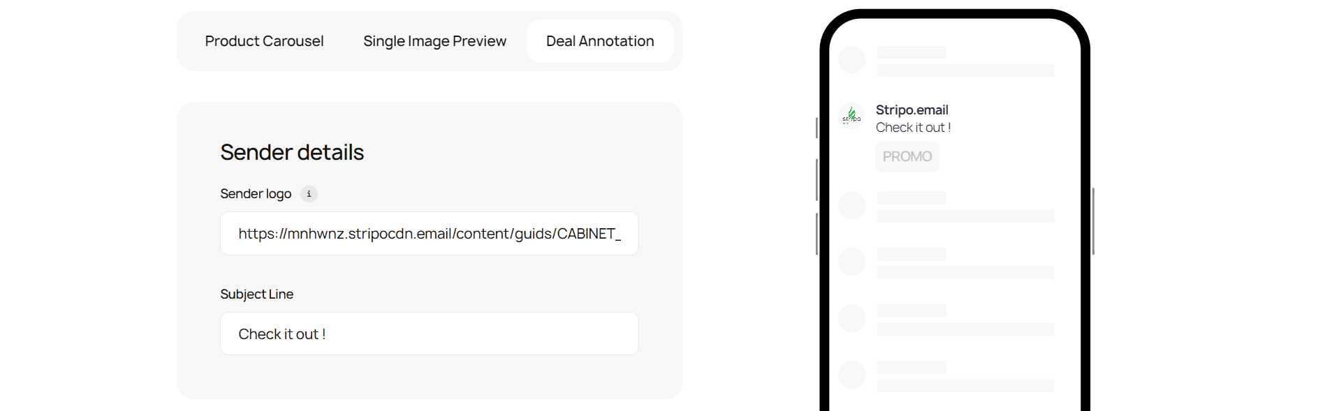 Deal annotation builder