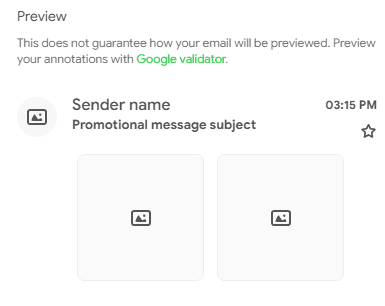 Product carousel preview