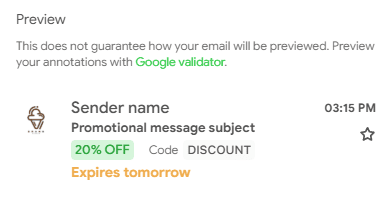 Deal annotation preview