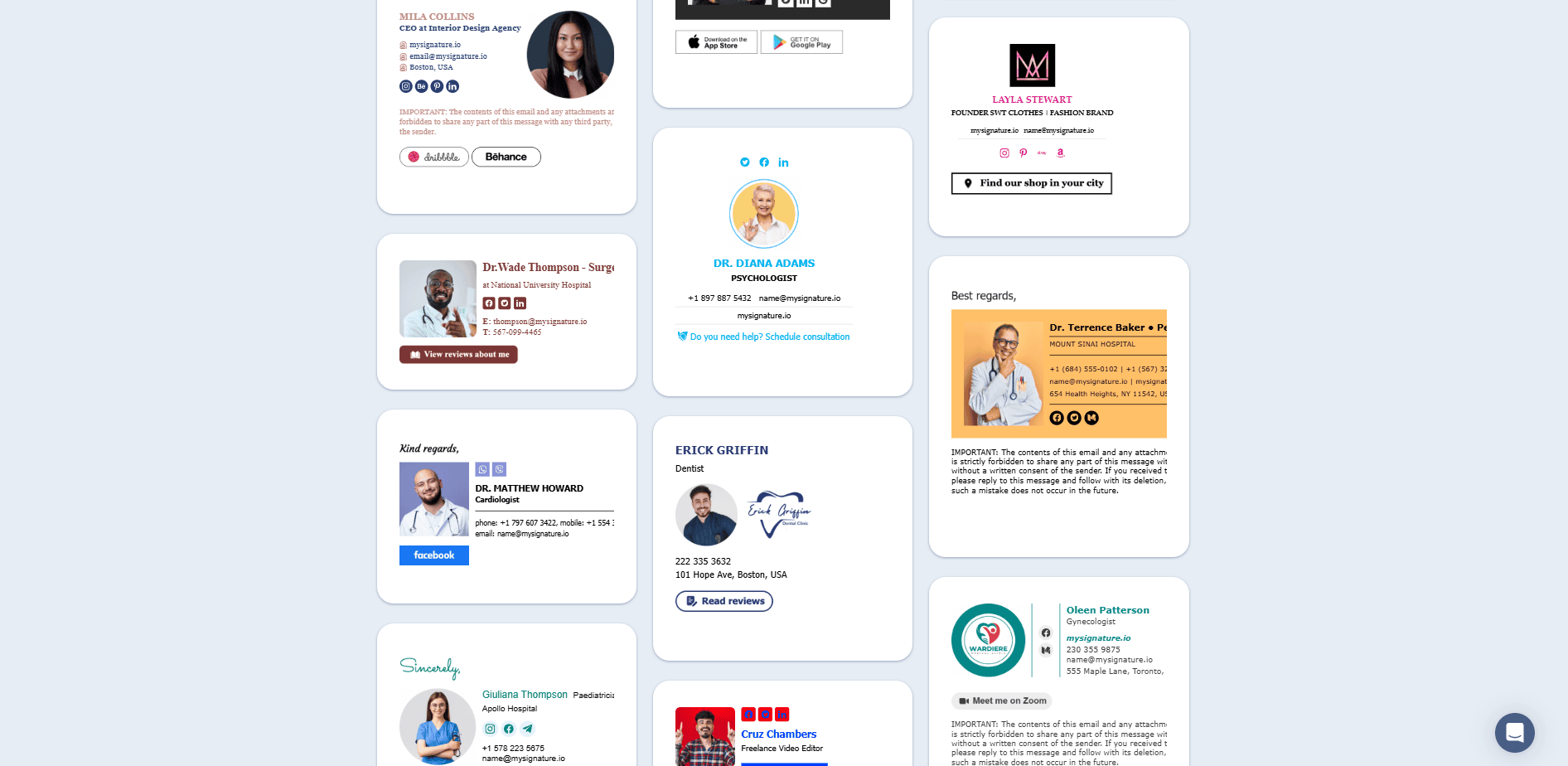 MySignature _ Choosing a template