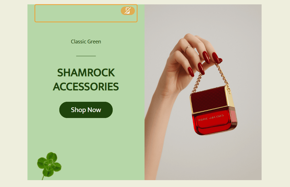 Before updating image colors to match a campaign