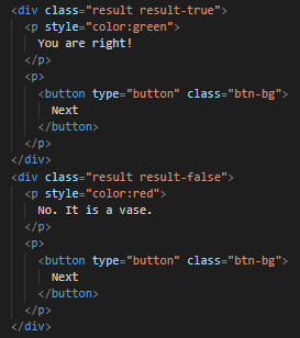 Results code