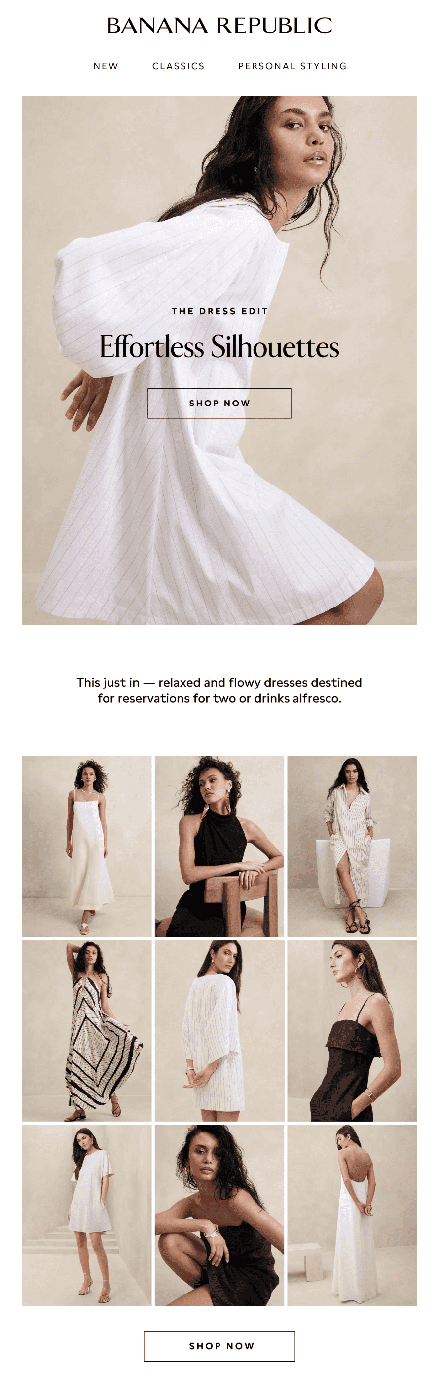 Correo electrónico de Banana Republic Correo electrónico de Banana Republic